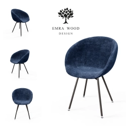 Krzesło KR-501 Ruby Kolory Tkanina Loris 79 Design Italia 2025-2030